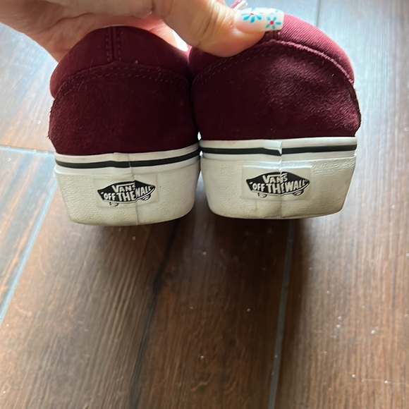 Burgundy old school platform Vans size 8.5 - Picture 5 of 8
